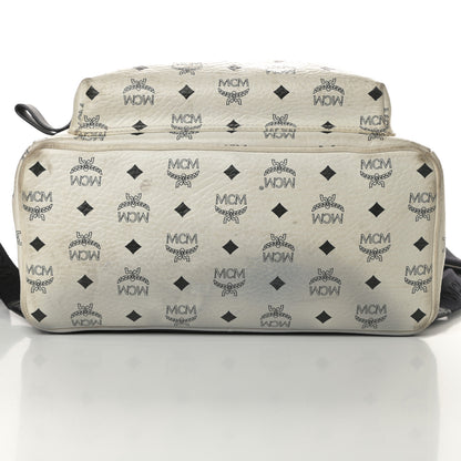 MCM Visetos Crown Stud Medium Stark Backpack White 13 of 17
