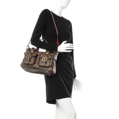 Louis Vuitton Monogram Manhattan NM Raisin 2 of 9