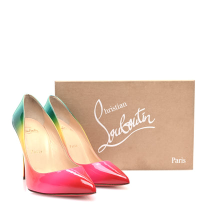 Christian Louboutin Patent Rainbow Pigalle Follies 100 Pumps 36.5 Multicolor 8 of 8