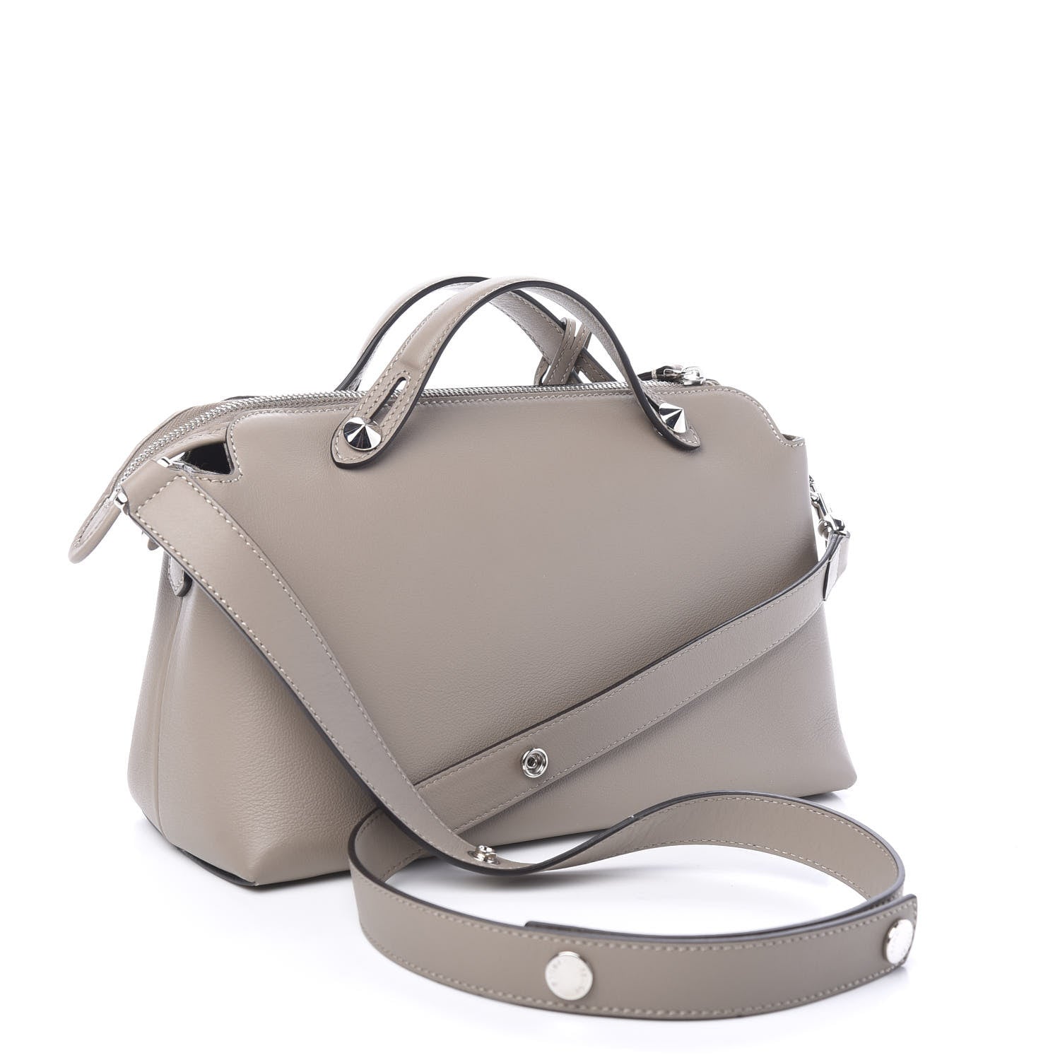 Fendi Vitello Dolce Medium By The Way Boston Bag Tortora 2 of 11