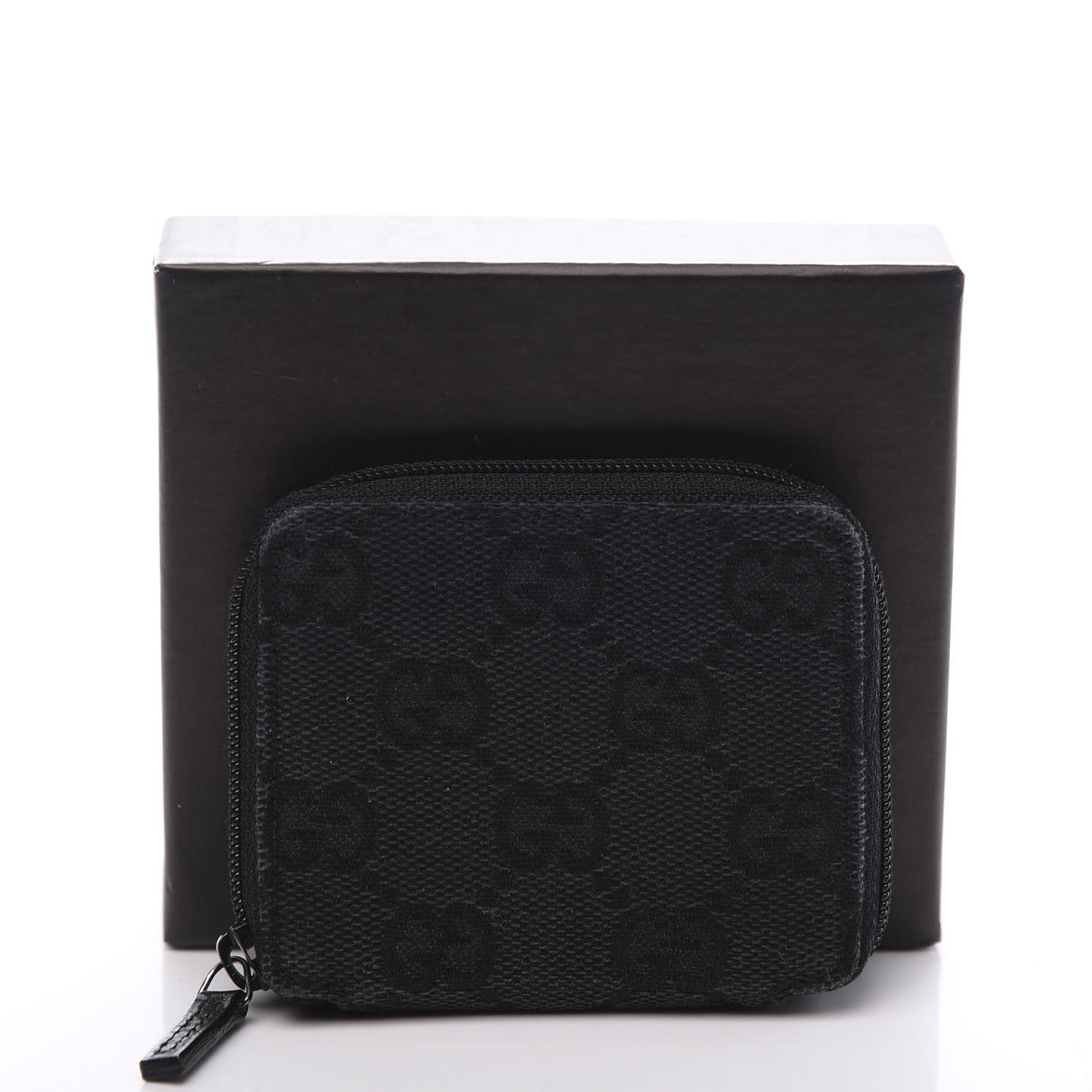 Monogram Zip Around Coin Purse Black