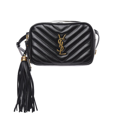 Saint Laurent Calfskin Matelasse Monogram Lou Belt Bag Black 1 of 9