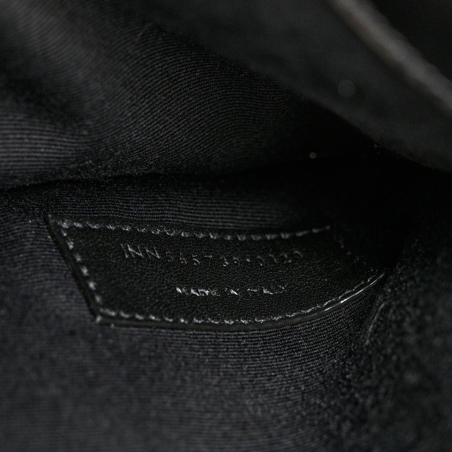 Smooth Shiny Calfskin Monogram Uptown Pouch Black