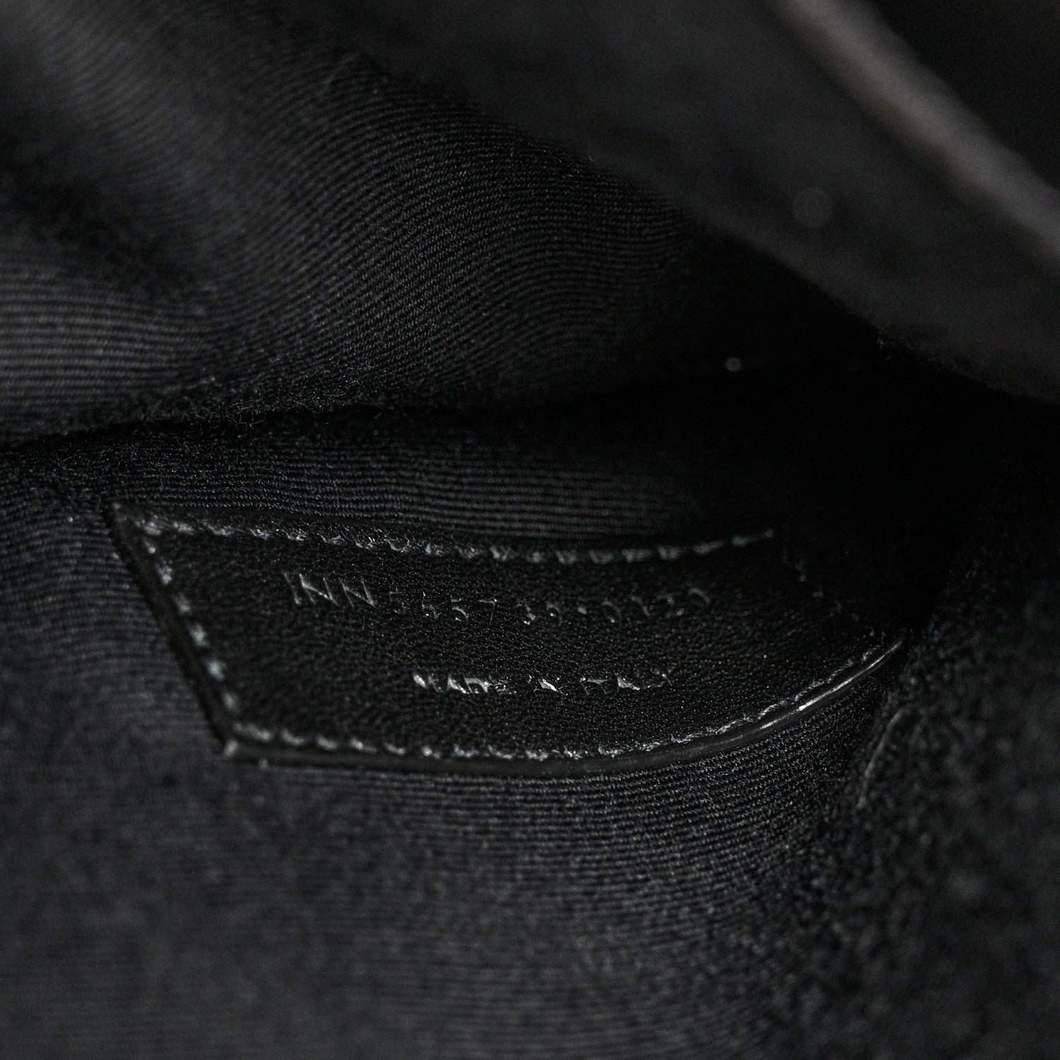 Saint Laurent Smooth Shiny Calfskin Monogram Uptown Pouch Black 7 of 7