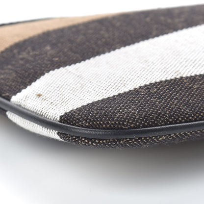 Burberry Mega Check Peyton Crossbody Clutch Bag Black 10 of 11