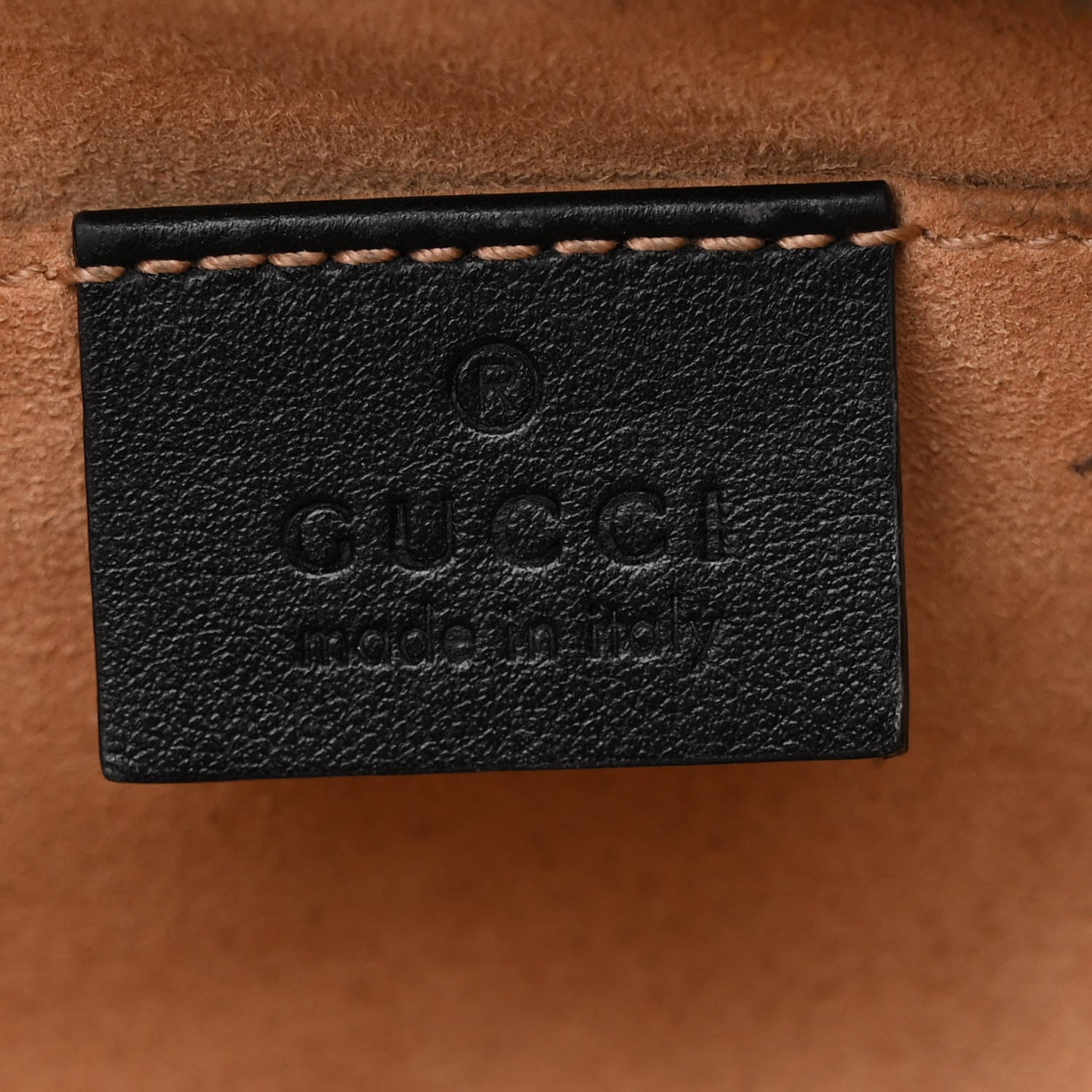 Gucci Calfskin Matelasse Mini GG Marmont Chain Shoulder Bag Black 6 of 10