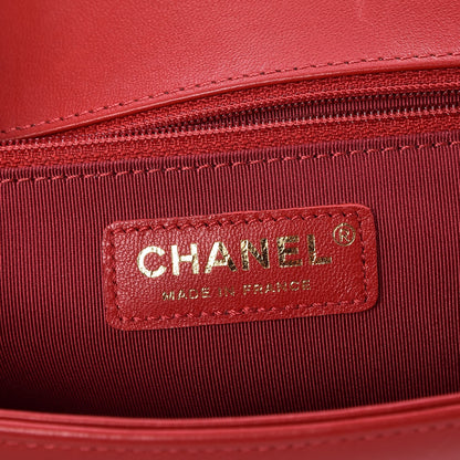 Chanel Lambskin Quilted New Medium Boy Flap Red 7 of 8
