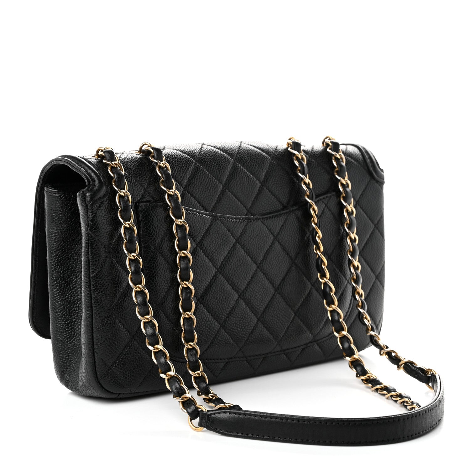 Chanel Caviar Quilted Medium CC Filigree Flap Black 2 of 10