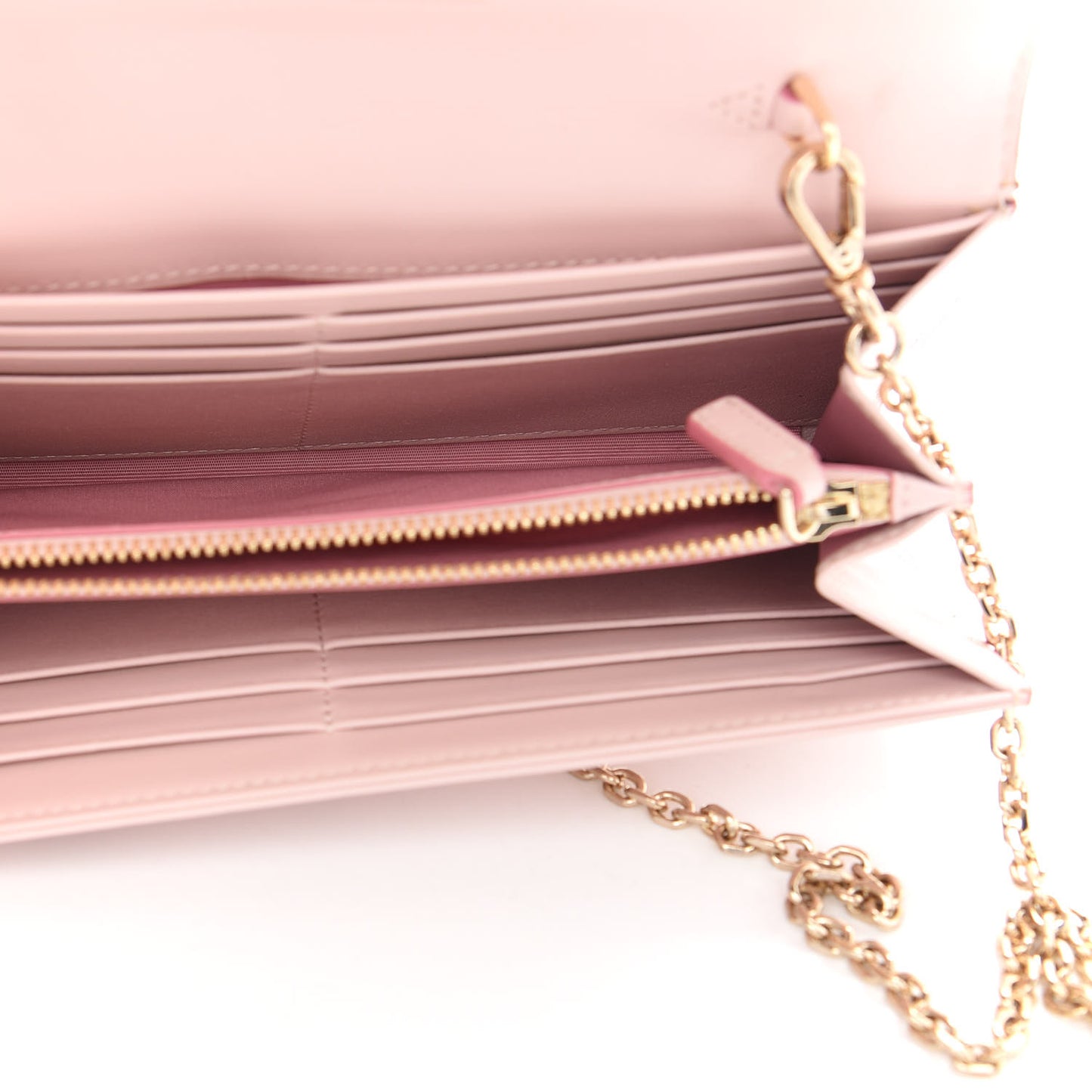 Visetos Large Patricia Wallet On Chain Soft Pink