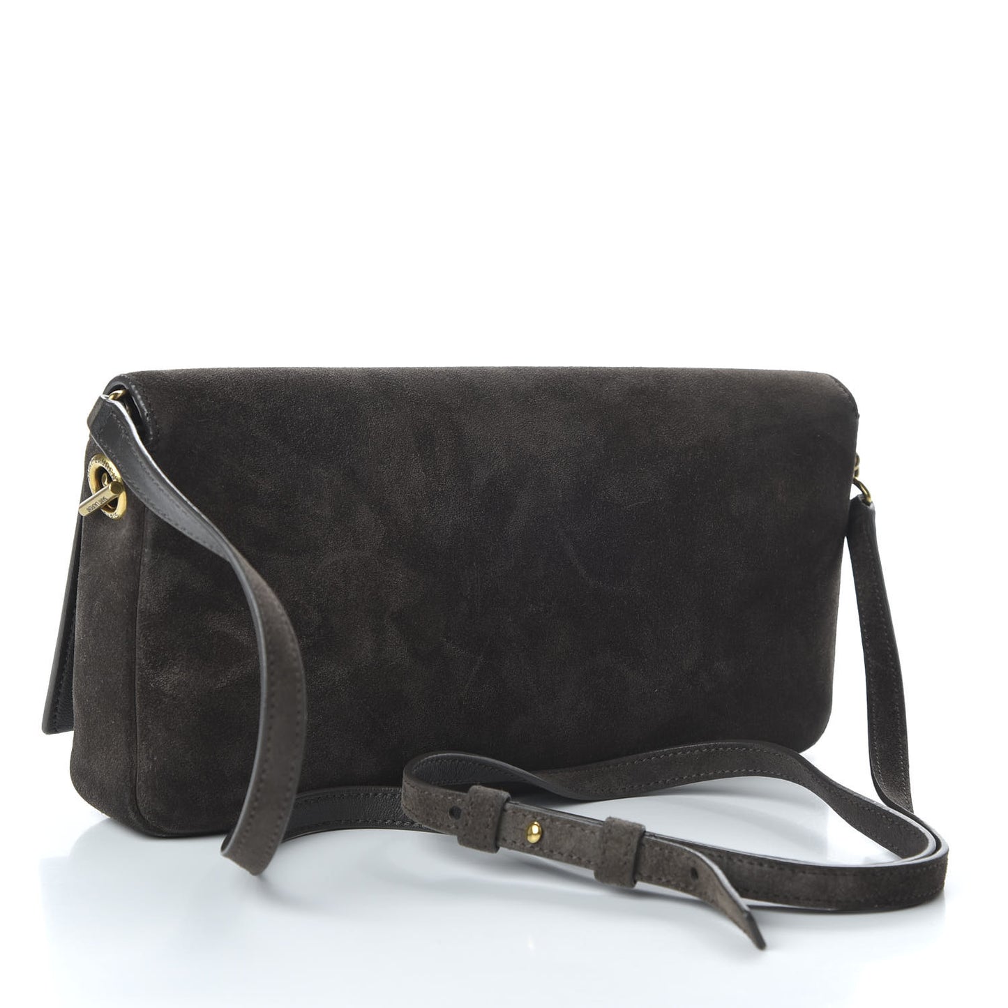 Suede Monogram Tassel Kate 99 Pebble