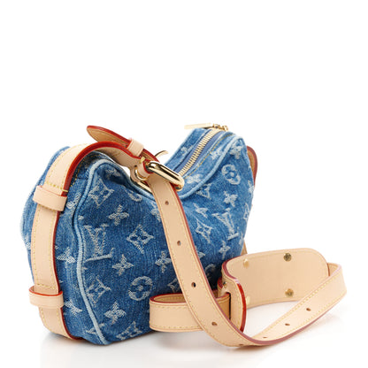 Louis Vuitton Monogram Denim Croissant MM Blue 4 of 13