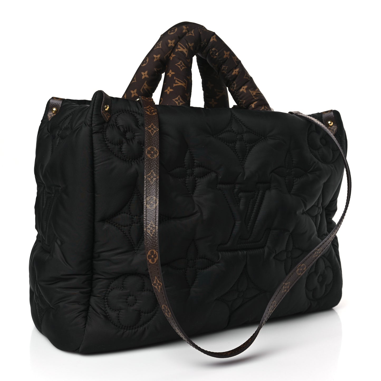 Econyl Monogram Pillow Giant Onthego MM Black