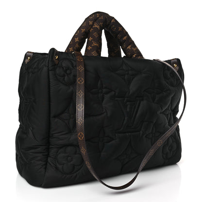 Louis Vuitton Econyl Monogram Pillow Giant Onthego MM Black 3 of 8
