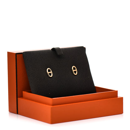 Hermes 18K Yellow Gold TPM Farandole Stud Earrings 6 of 6