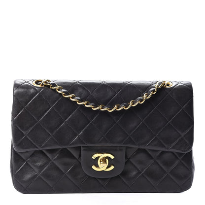 Chanel Lambskin Quilted Small Double Flap Black 1 of 10