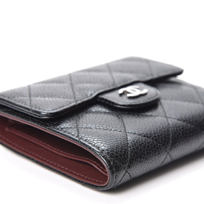 Chanel Caviar Quilted Compact Flap Wallet Black 7 of 9