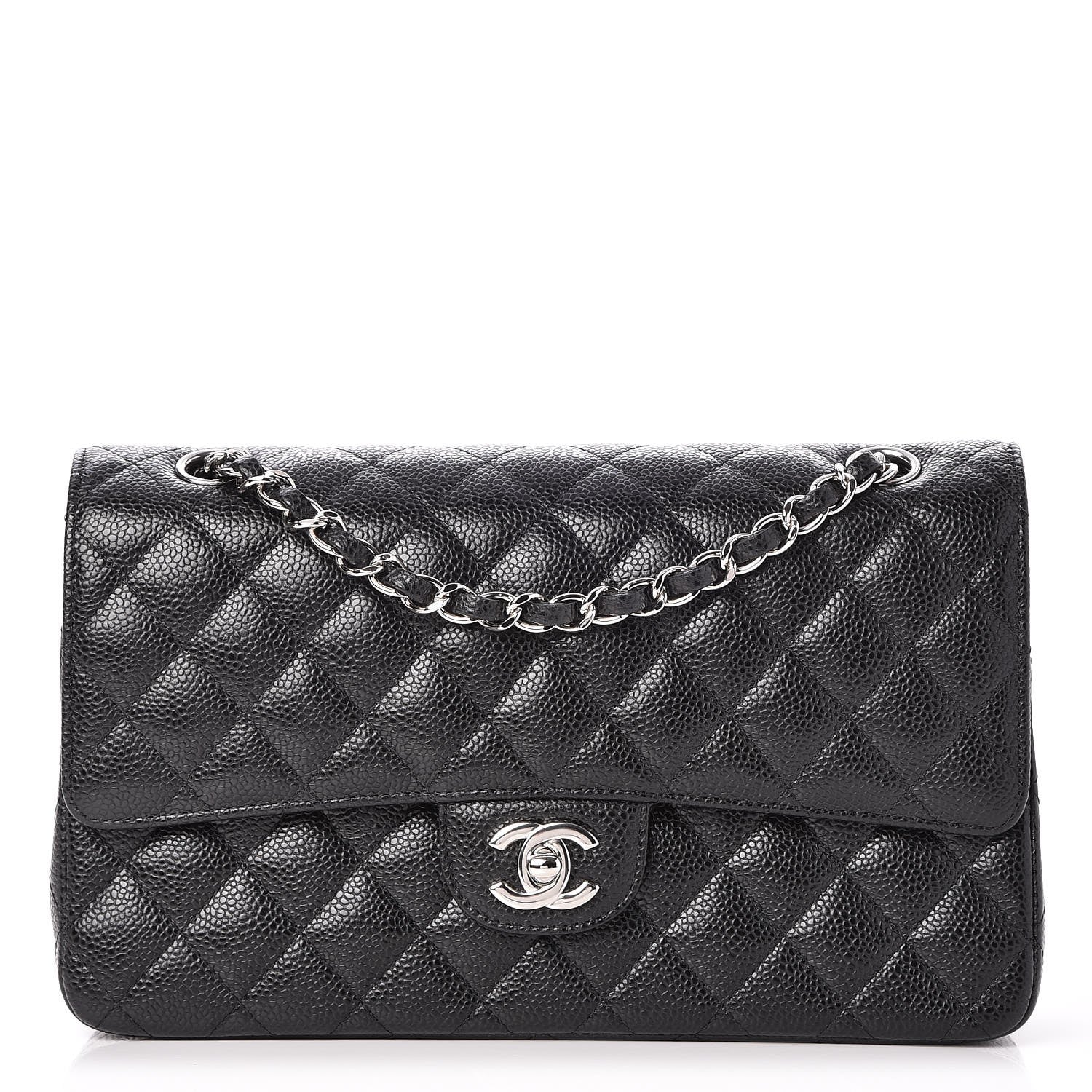 Chanel Caviar Quilted Medium Double Flap Black 1 of 9