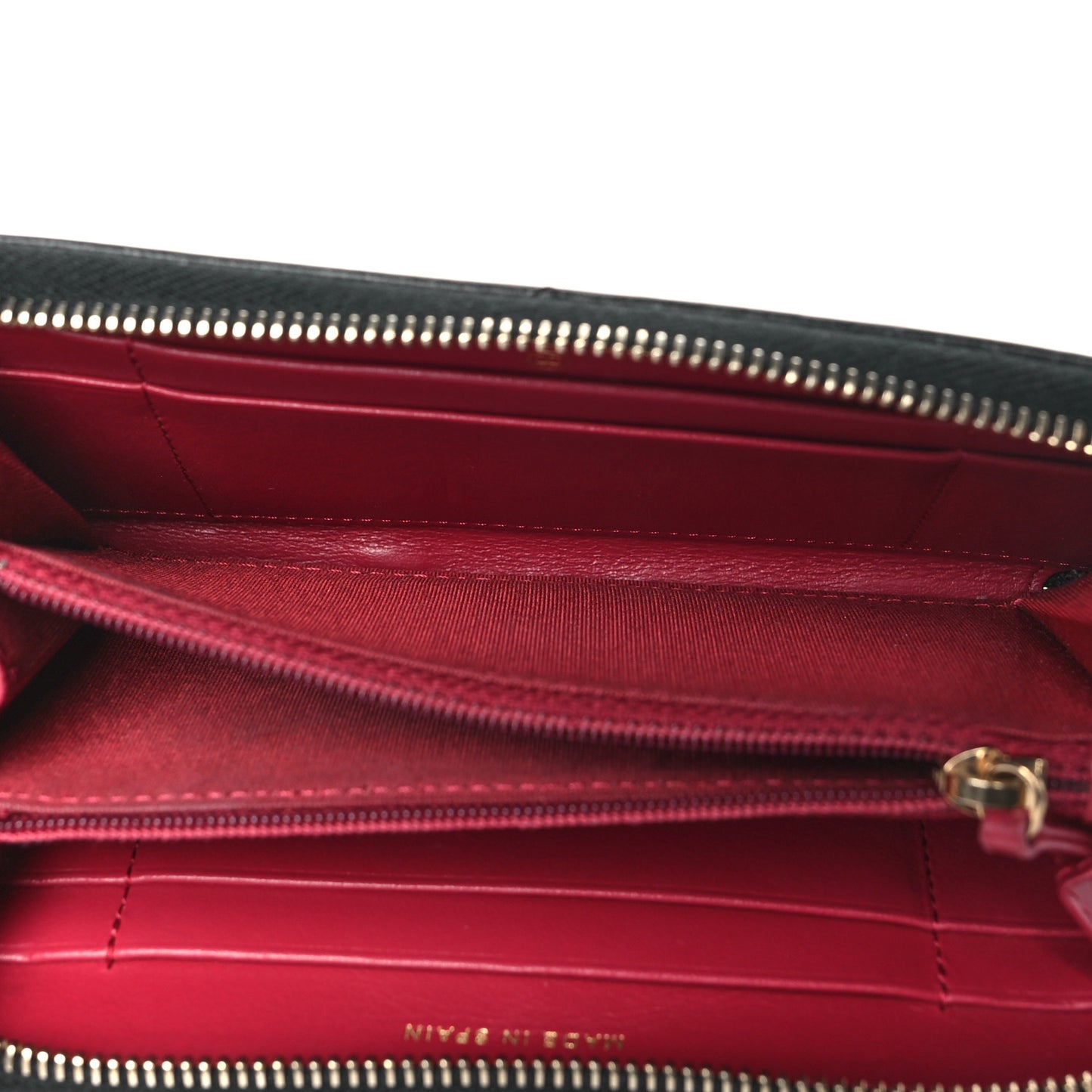 Goatskin Quilted Medium Chanel 19 Zipped Wallet Black