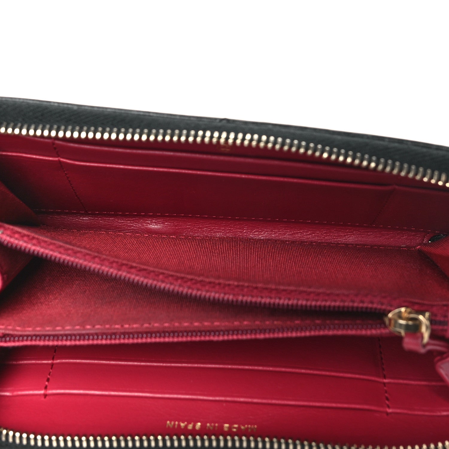 Chanel Goatskin Quilted Medium Chanel 19 Zipped Wallet Black 5 of 8