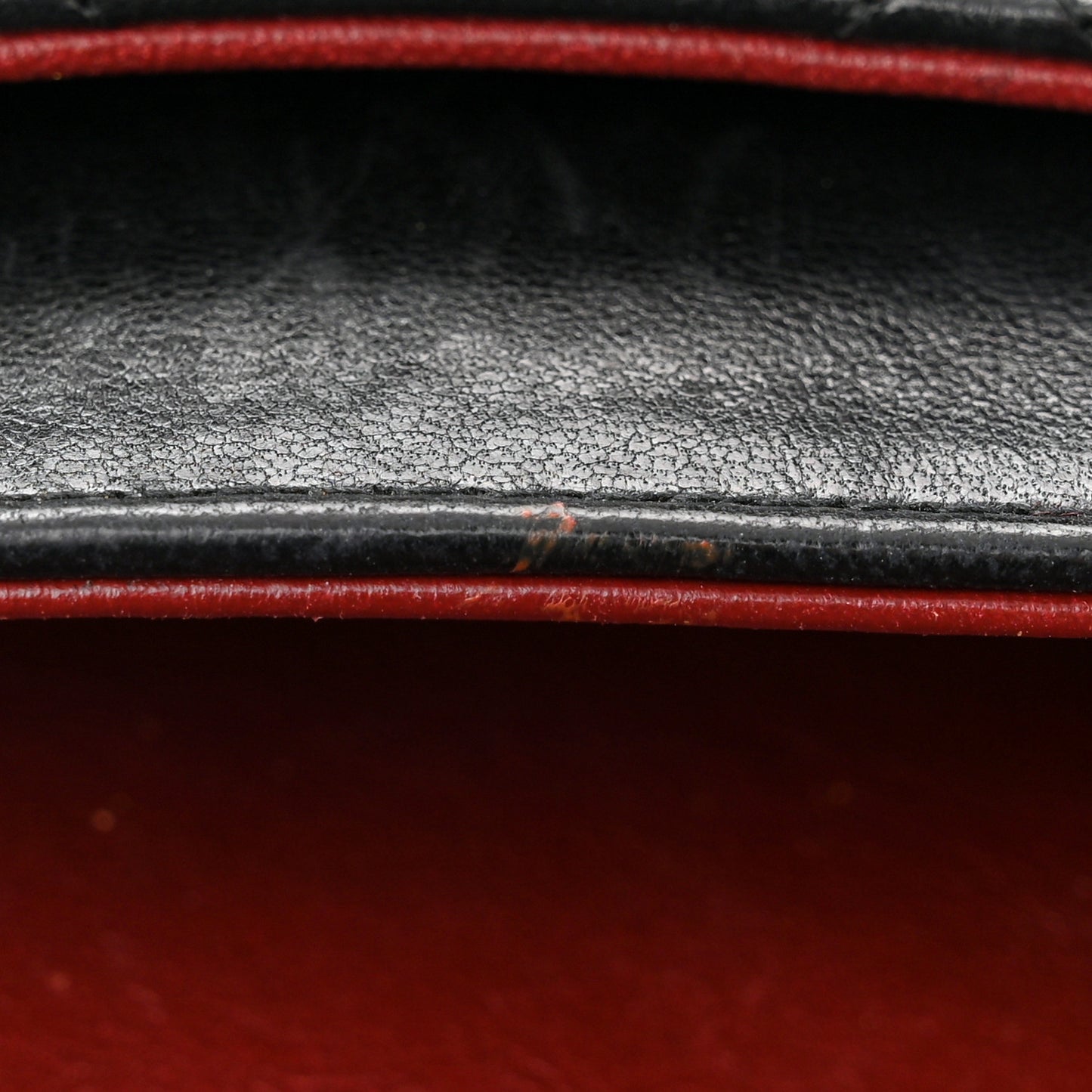 Lambskin Quilted Small Double Flap Black