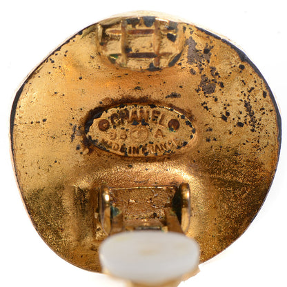 Chanel CC Clip On Earrings Gold 4 of 4