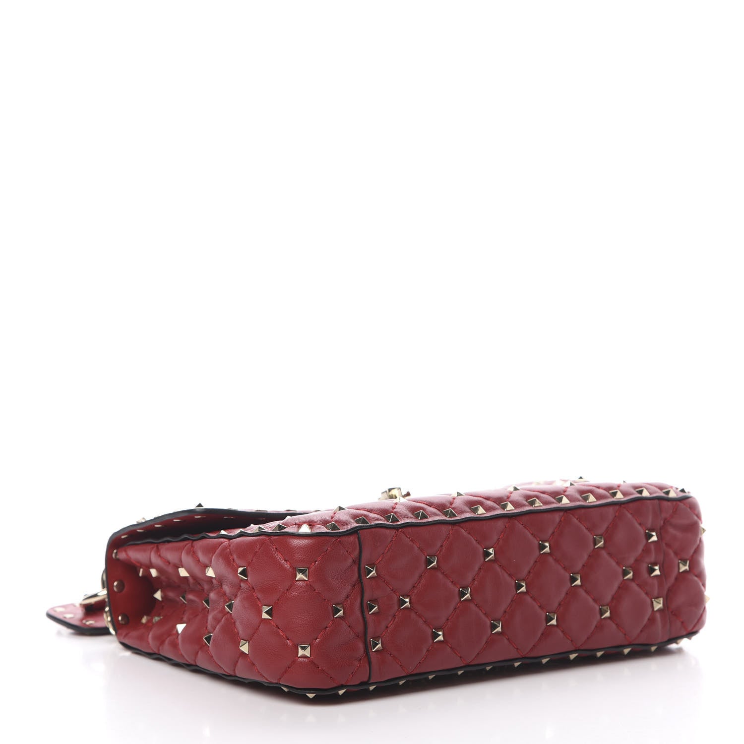 Valentino Garavani Nappa Medium Rockstud Spike Shoulder Bag Rosso Valentino 5 of 12