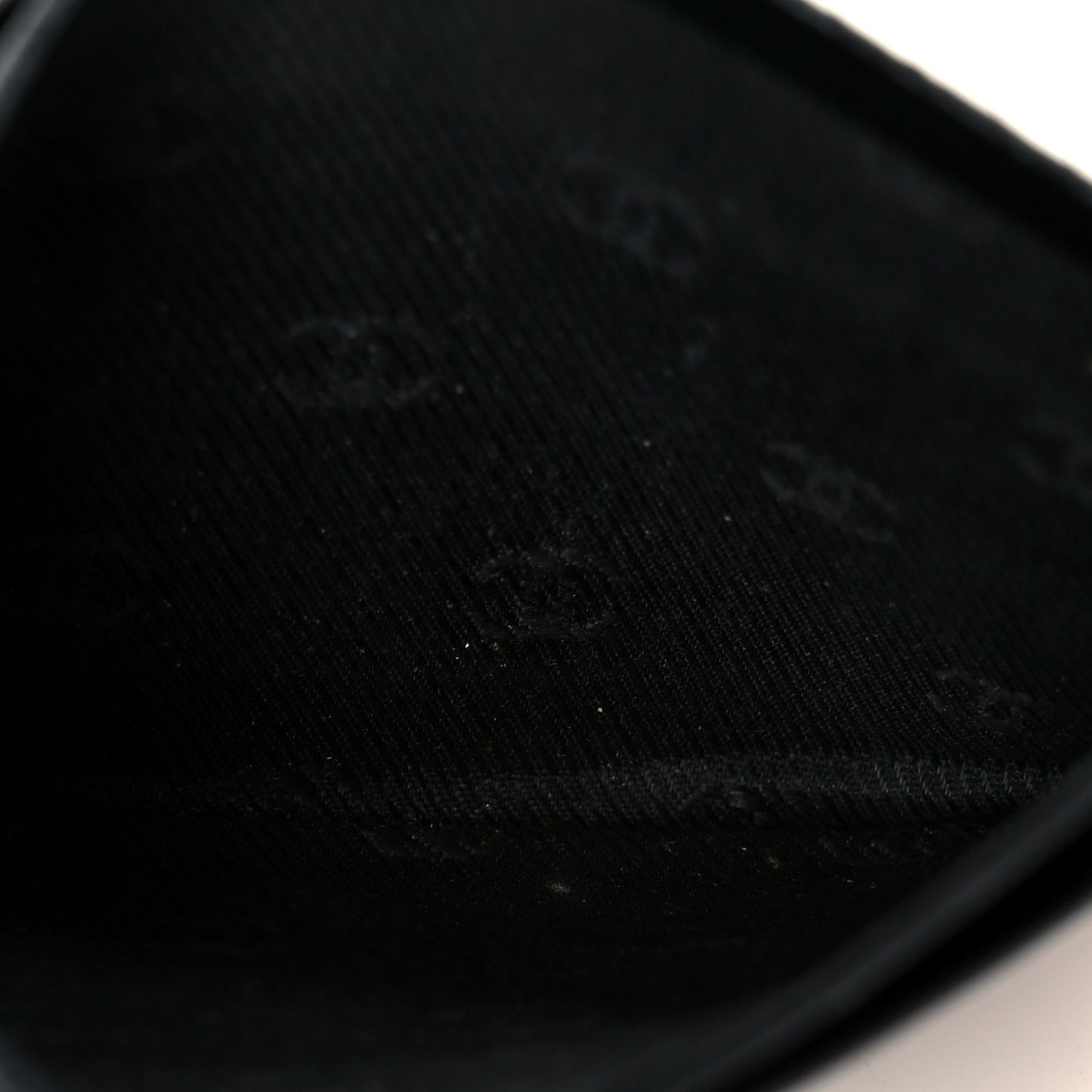 Calfskin Coco Button Card Holder Black