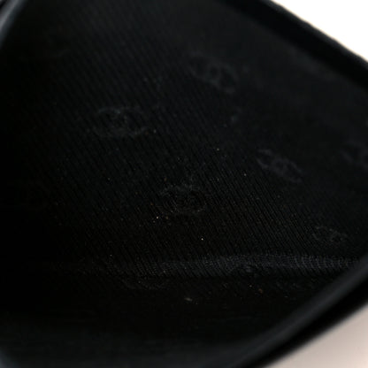 Chanel Calfskin Coco Button Card Holder Black 5 of 10