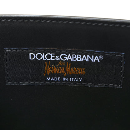 Dolce & Gabbana Satin Ocelot Printed DG Girls Phone Bag Black 6 of 8