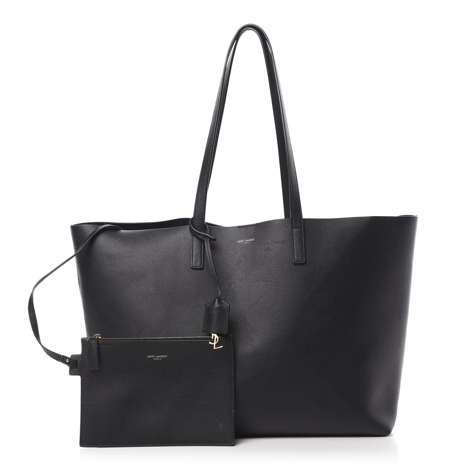 Saint Laurent Calfskin Large Shopping Tote Black 1 of 18