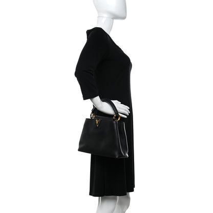 Louis Vuitton Taurillon Capucines GM Black 2 of 10