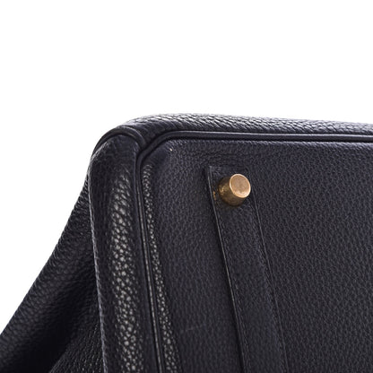 Hermes Taurillon Clemence Birkin 35 Black 15 of 32