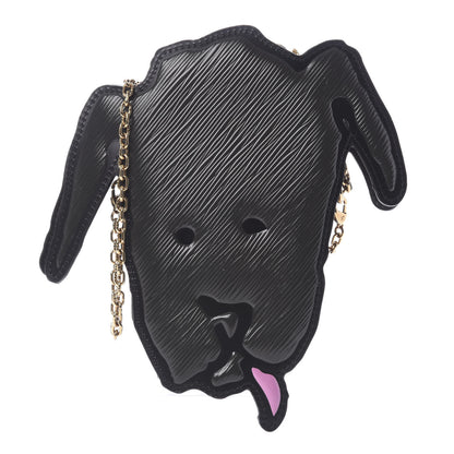 Louis Vuitton Epi Catogram Dog Face Clutch Black 1 of 11