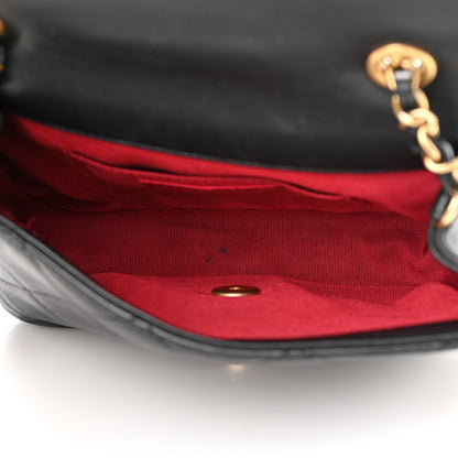 Chanel Lambskin Quilted Small Circular Handle Bag Black 5 of 18