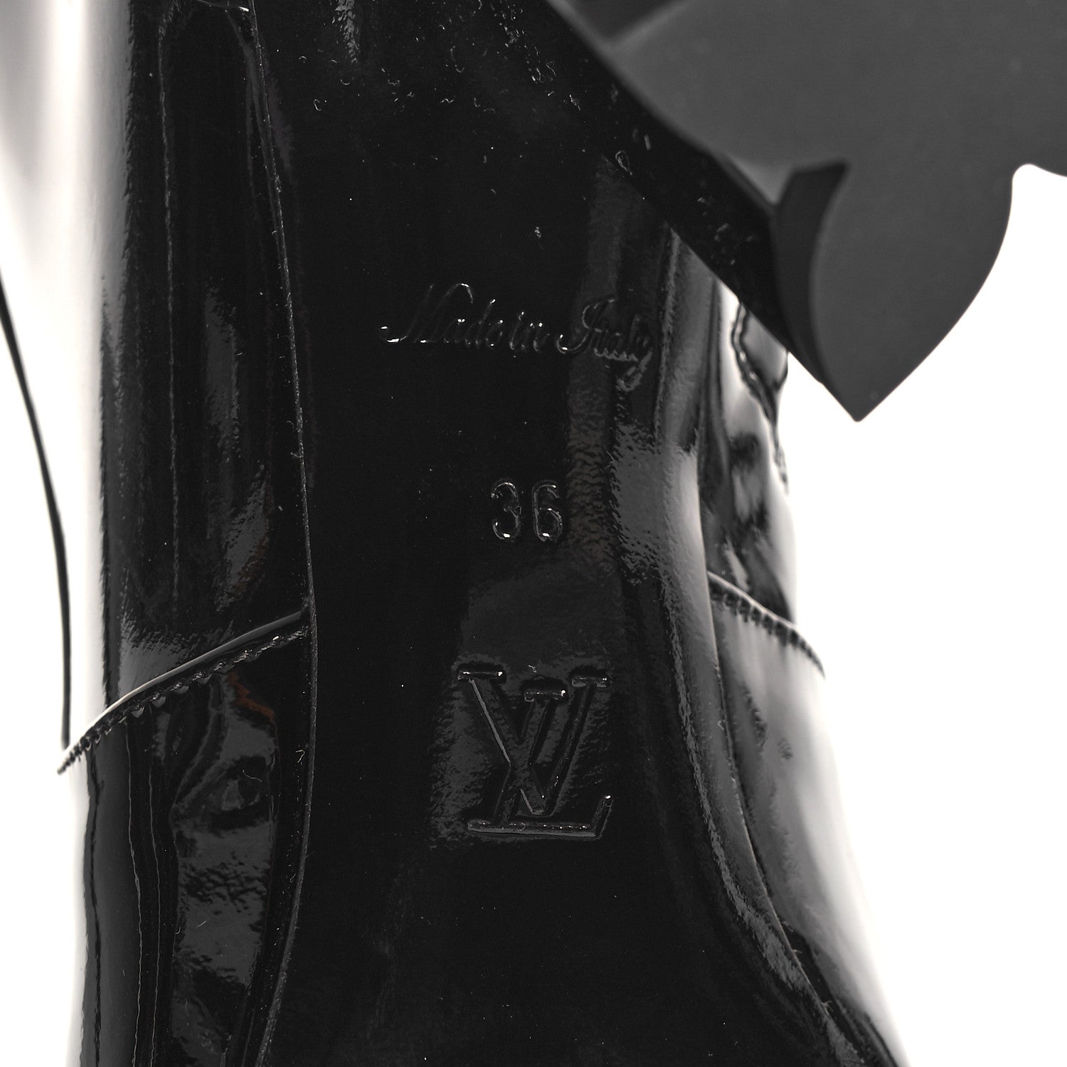 Louis Vuitton Patent Silhouette Ankle Boots 36 Black 7 of 7