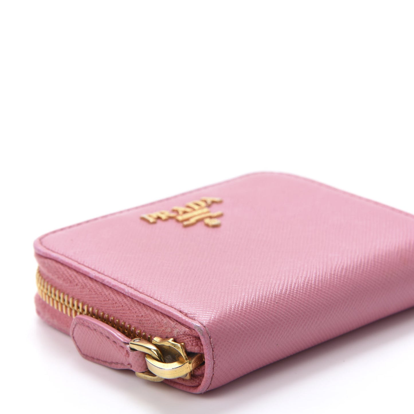 Saffiano Metal Zip Coin Purse Geranio