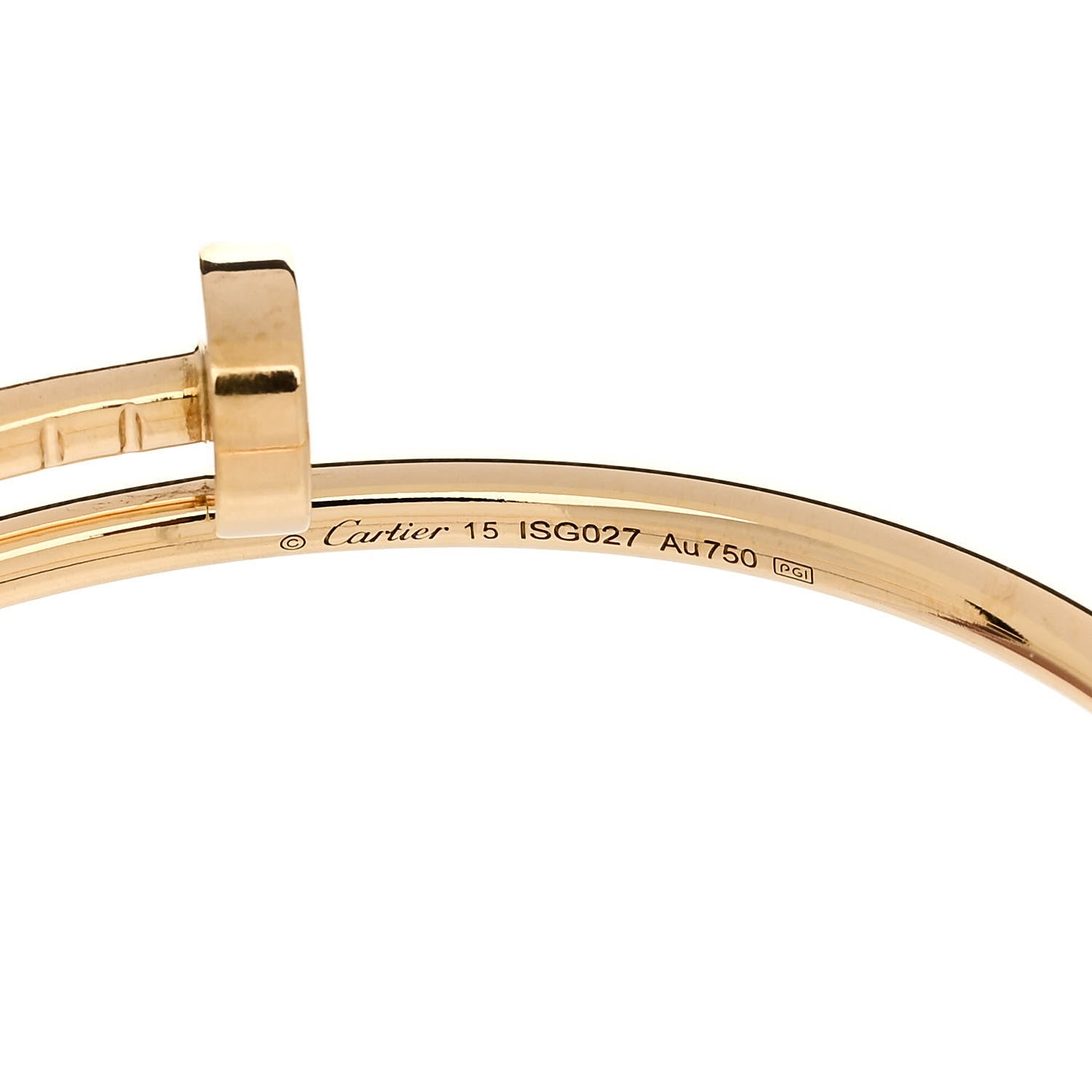 Cartier 18K Yellow Gold Small Juste Un Clou Bracelet 15 3 of 4