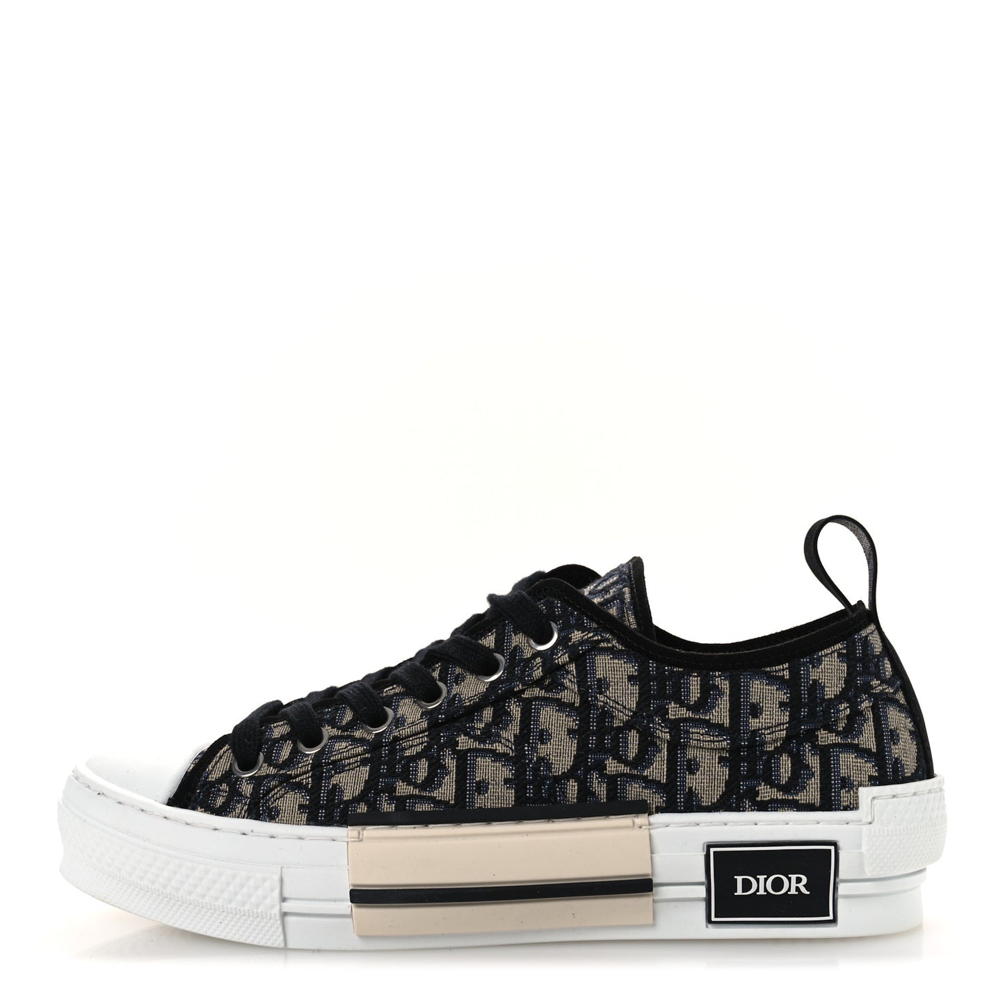 Canvas Oblique Walk'N'Dior Low Top Sneakers 37 Deep Blue