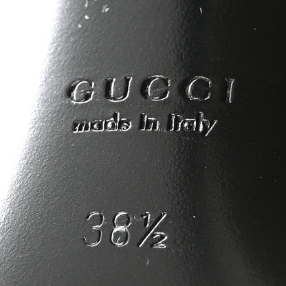 Gucci Vernice Crystal Nappa Charlotte Signoria Slingback Pumps 38.5 Shaker Sand 7 of 9