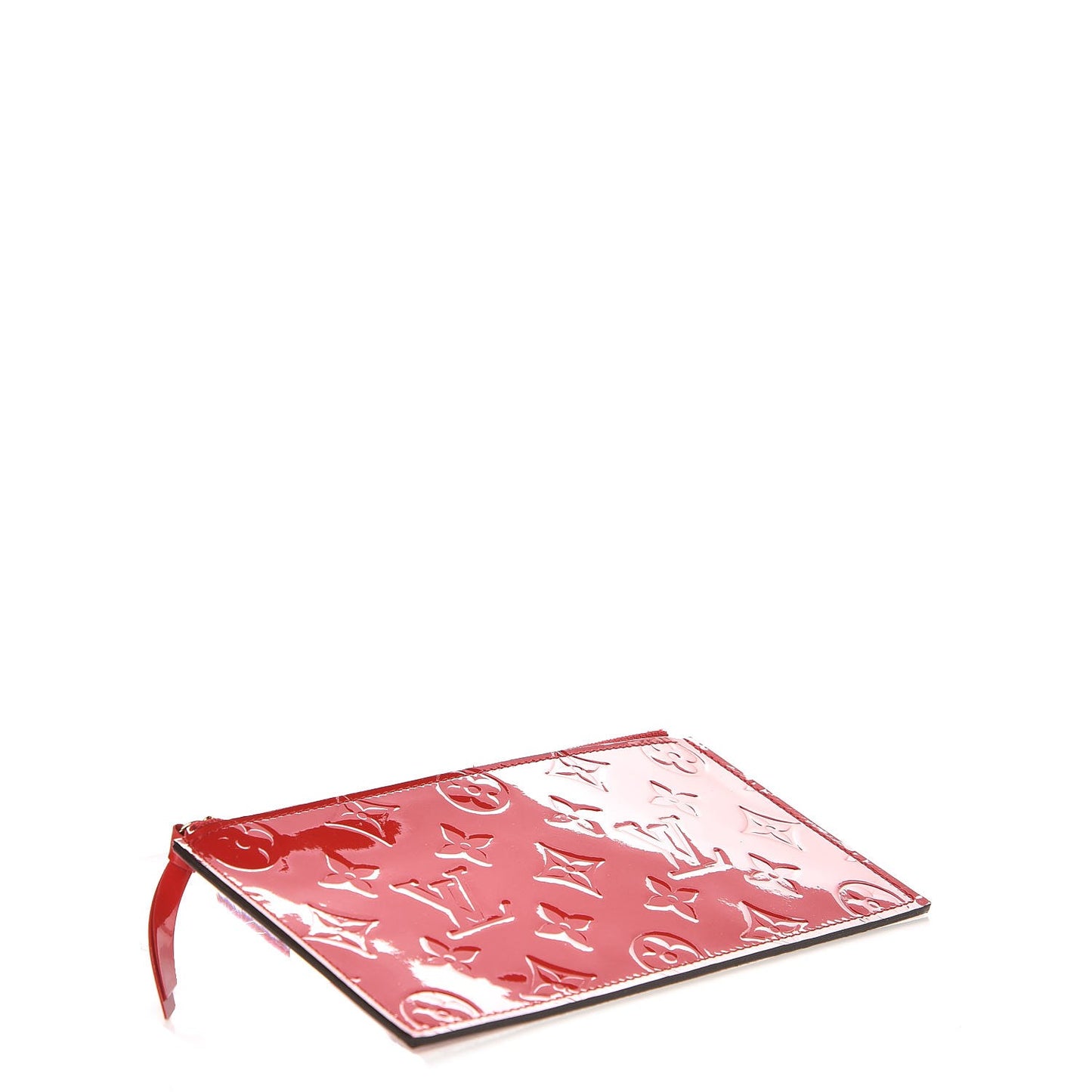 Vernis Felicie Chain Wallet Zippered Insert Cherry