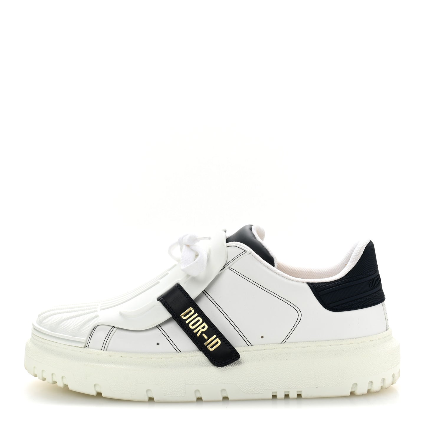 Calfskin Bi-Color Dior-ID Platform Sneakers 41 White Deep Blue