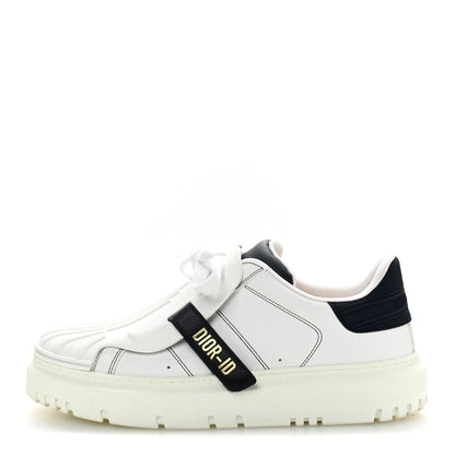 Christian Dior Calfskin Bi-Color Dior-ID Platform Sneakers 41 White Deep Blue 1 of 9