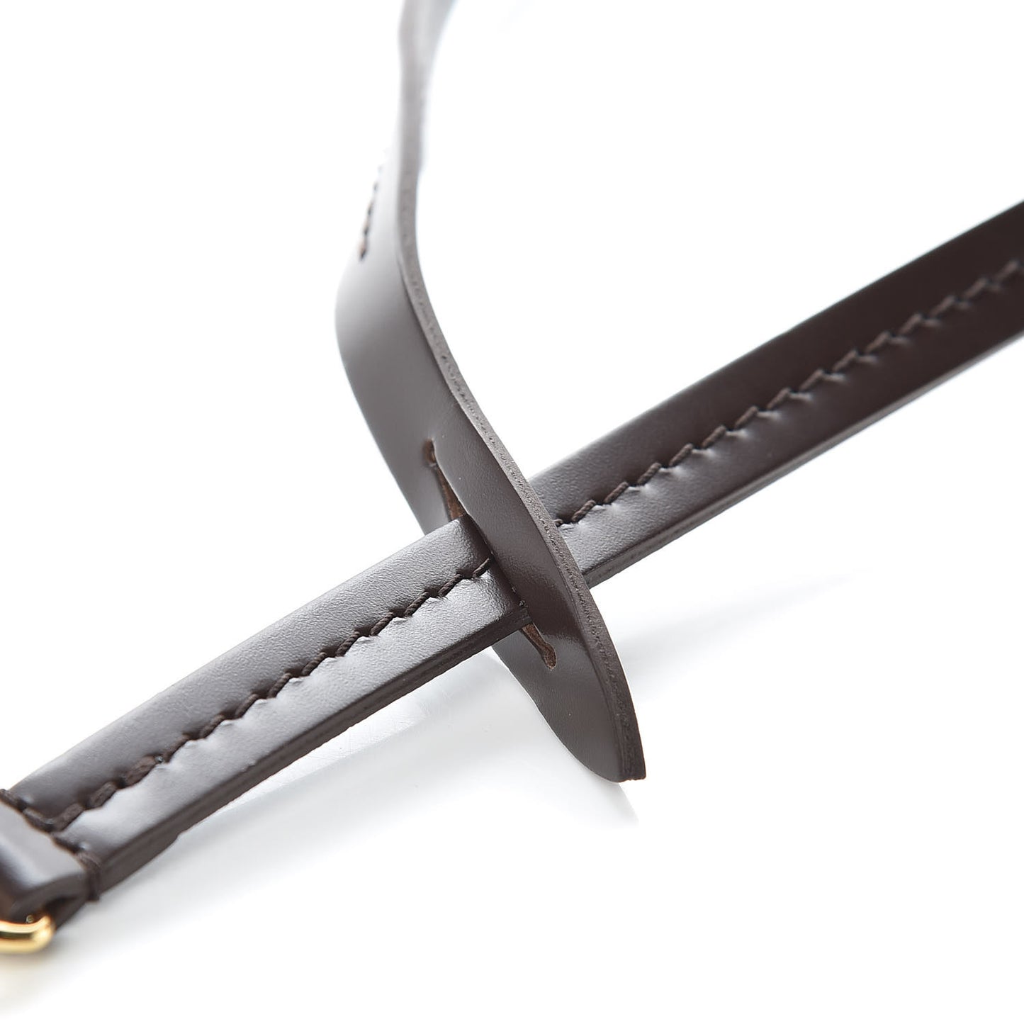 Calfskin Pochette Accessories Strap Brown