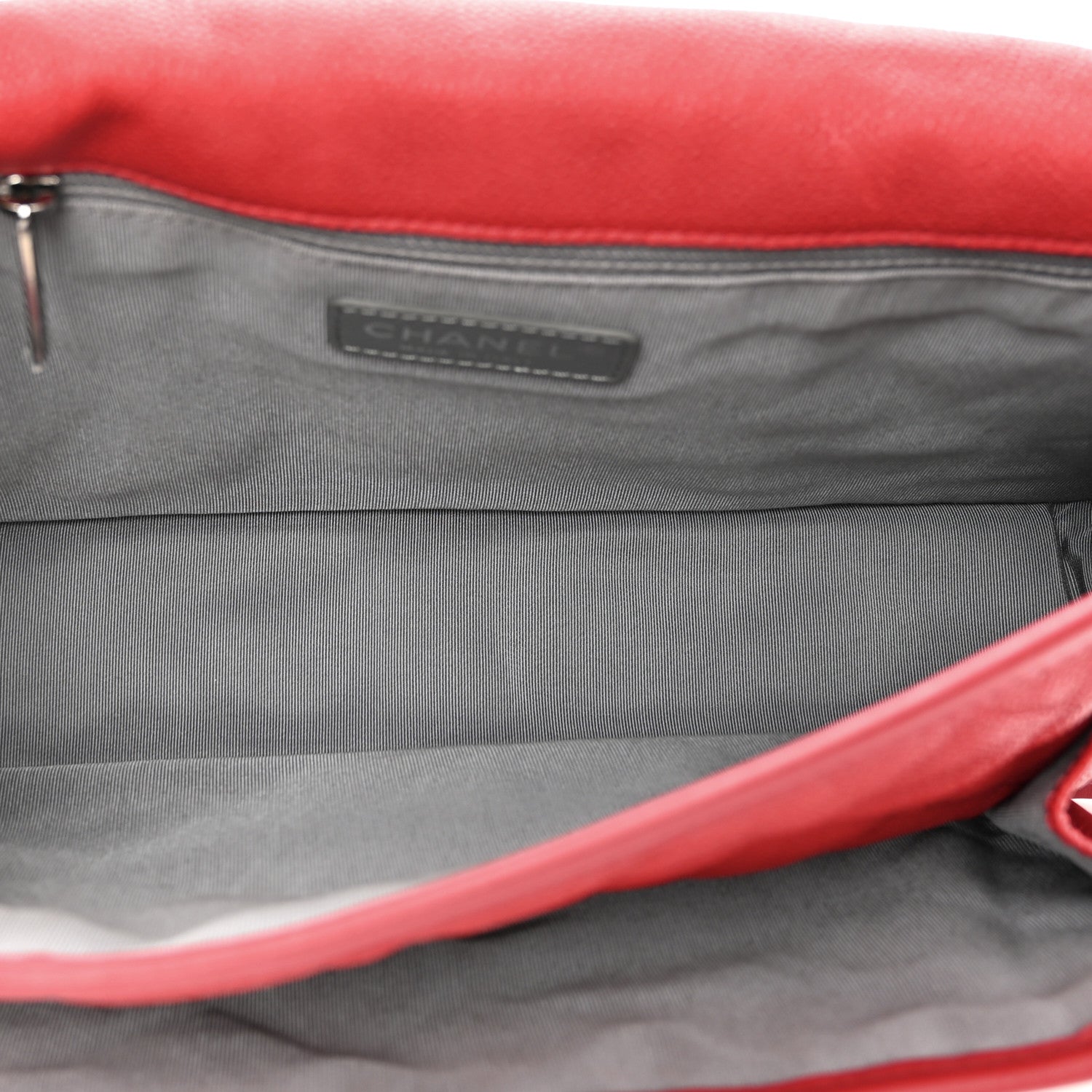 Chanel Caviar Quilted Large French Riviera Flap Red 5 of 10