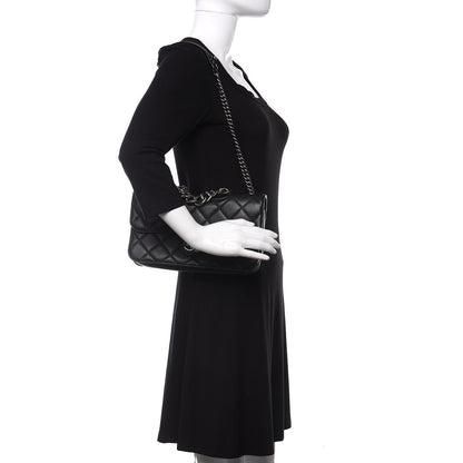 Chanel Goatskin Quilted Medium Perfect Edge Flap Black 2 of 11