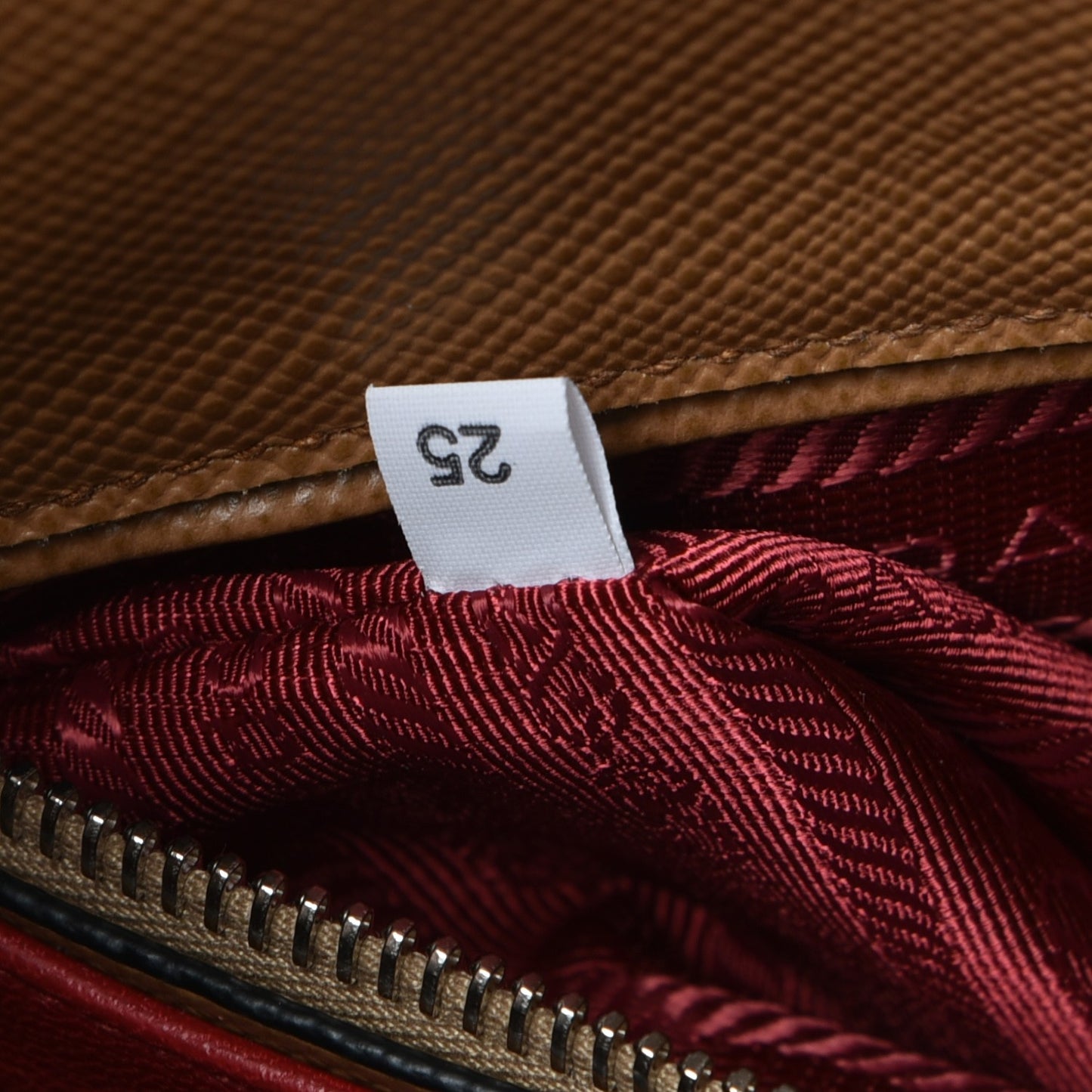 Saffiano Cuir Twin Tote Caramel