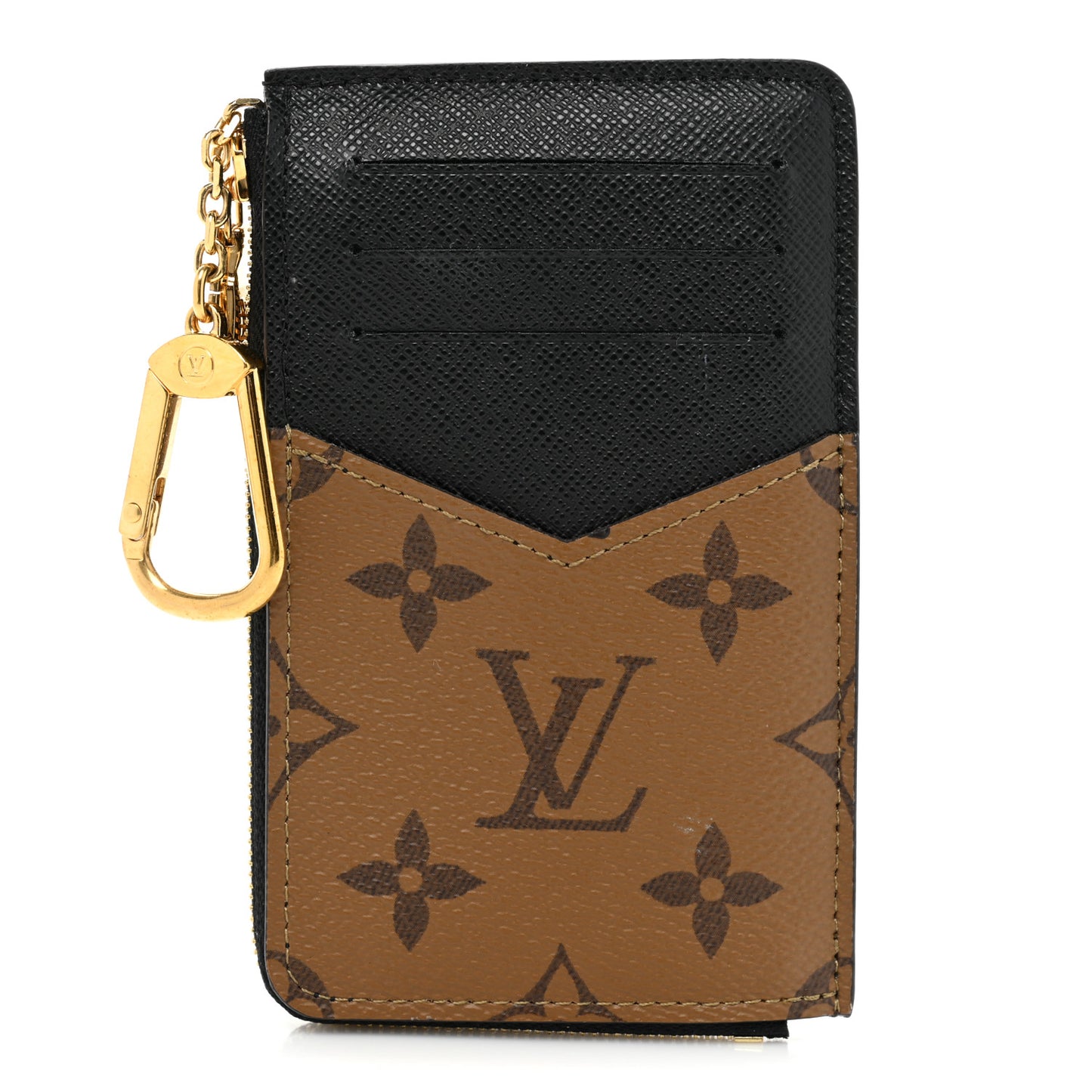 Reverse Monogram Recto Verso Card Holder Brown