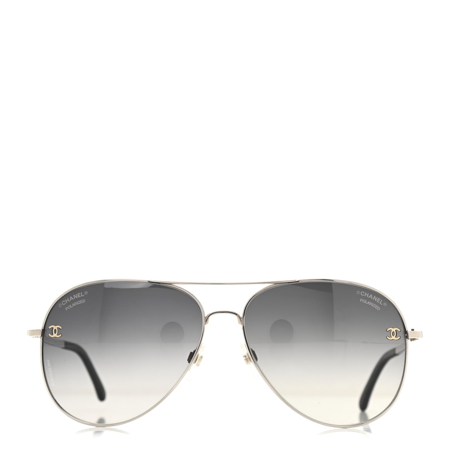Metal Polarized Aviator CC Sunglasses 4189-T-Q Gold