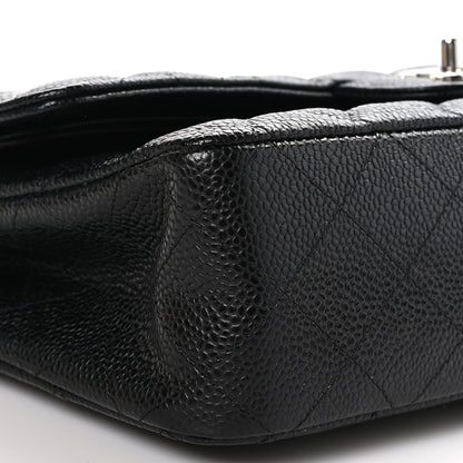 Chanel Caviar Quilted Medium Double Flap Black 8 of 9