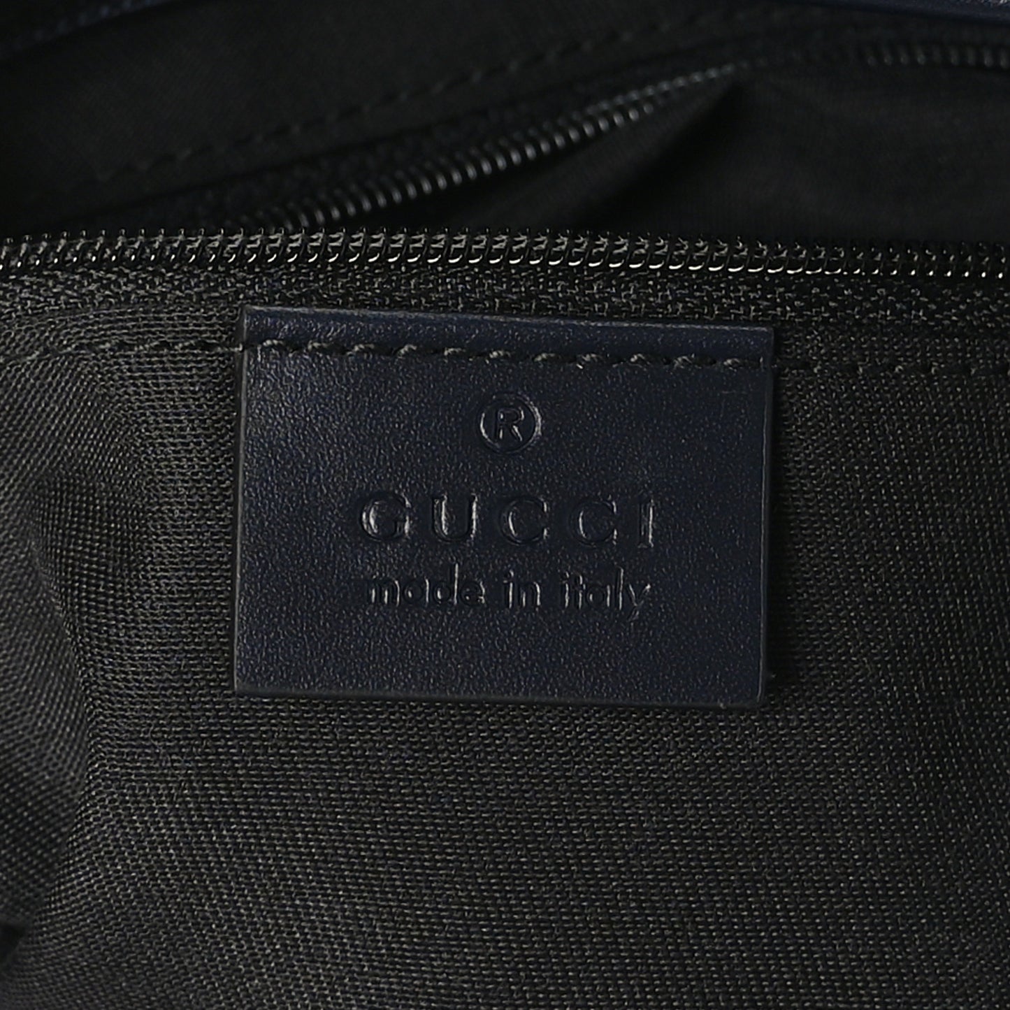 GG Supreme Monogram Web Flat Messenger Bag Navy